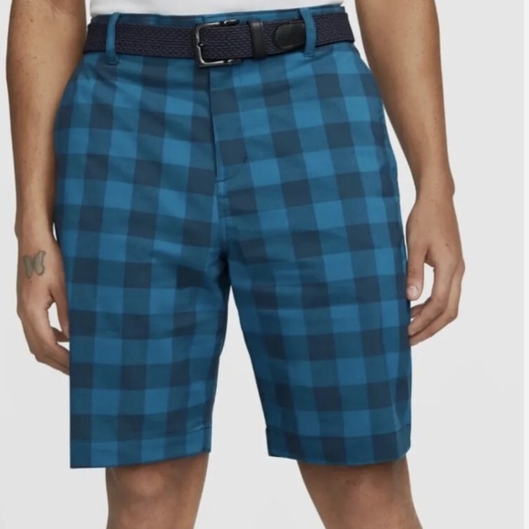 Nike Dri-FIT Plaid Golf Performance Shorts - Picture 1 of 7